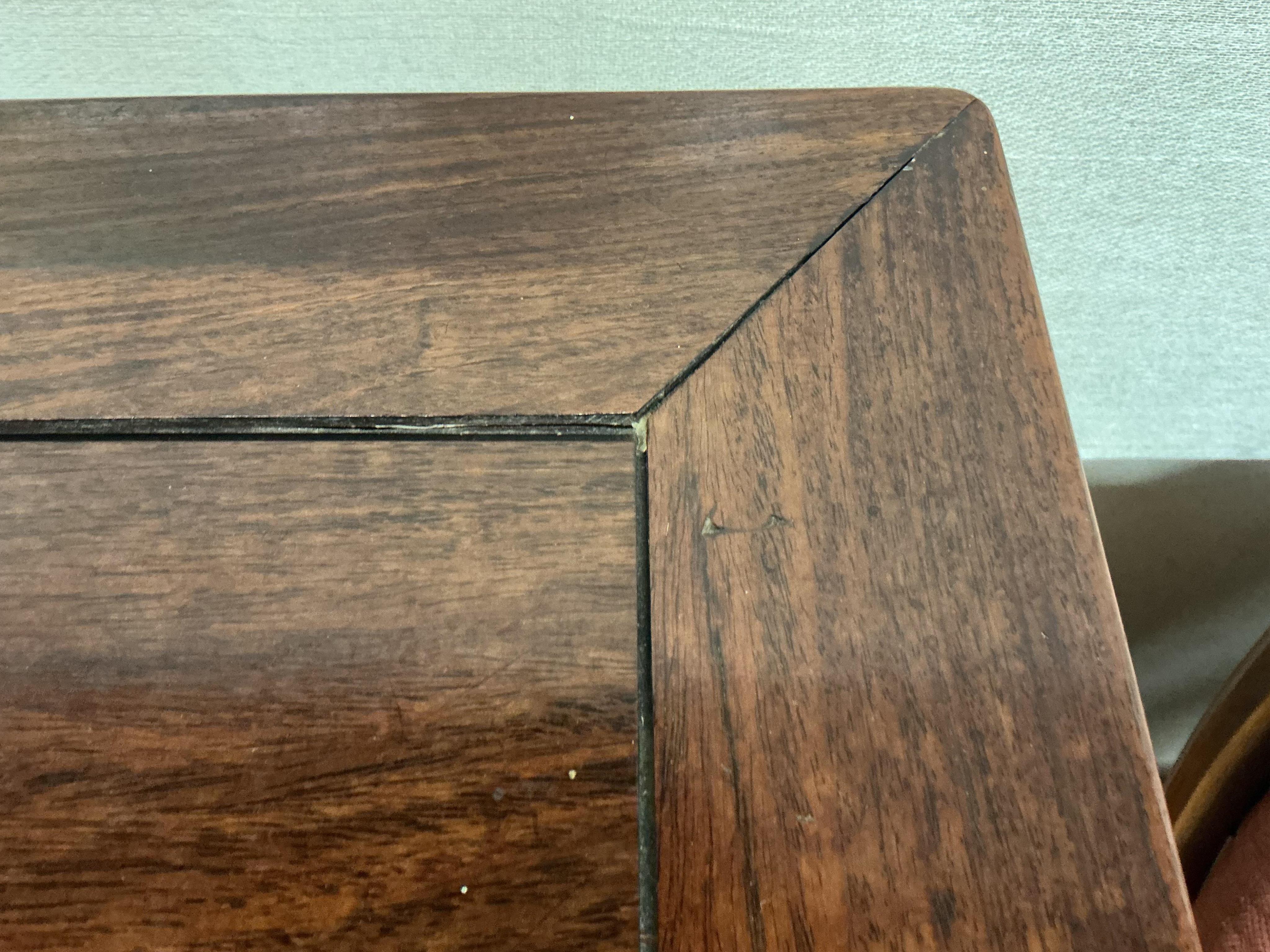 A late 19th century Chinese rectangular hongmu low table, width 96cm, depth 48cm, height 39cm